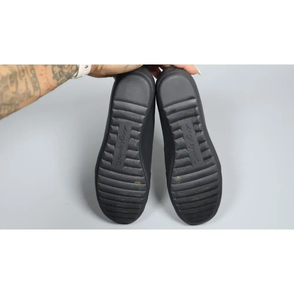 Easy Spirit Acasia Women's Slip On Black Loafers Flats Size 8 W Wide Leather